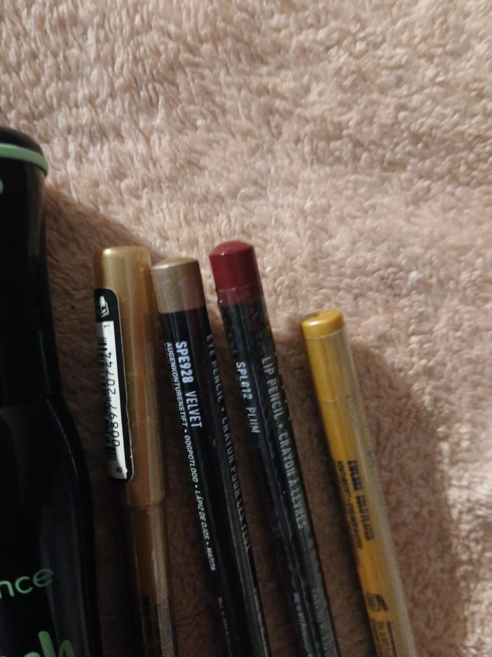 Ulta Beauty Eye Makeup Lot - Black Mascara + Gold, Brown, Pink, Purple Liners